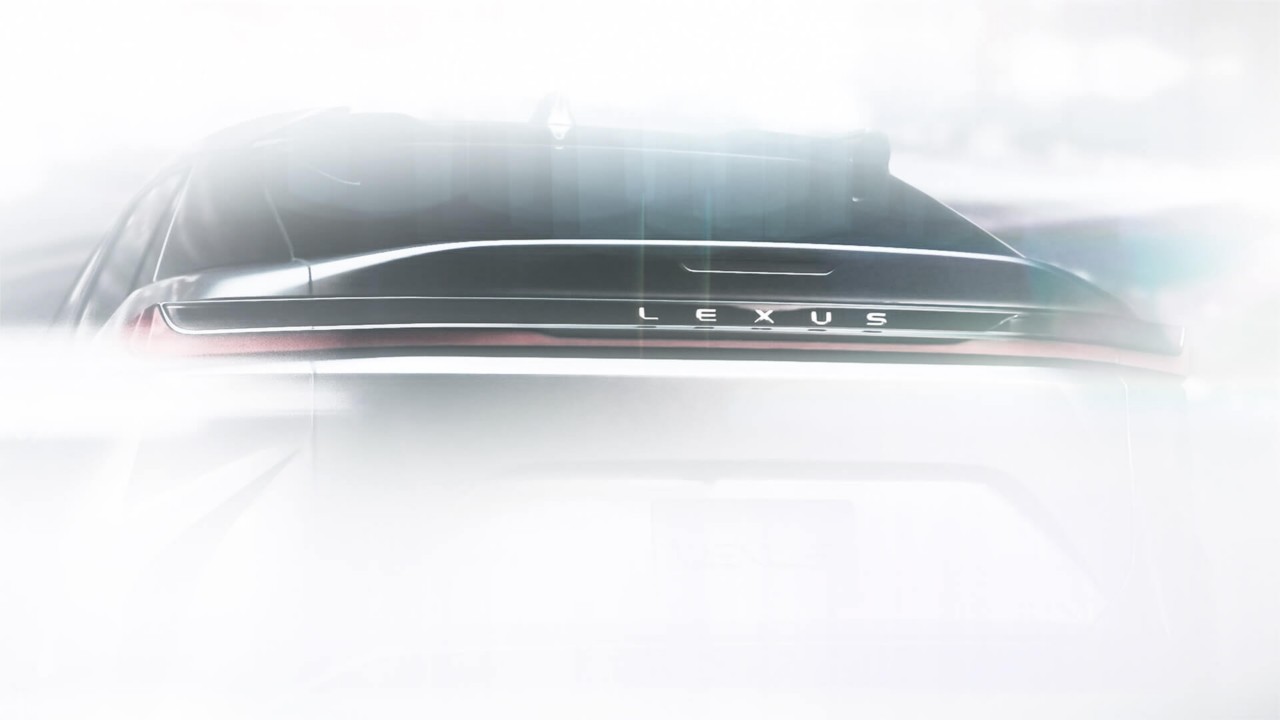 Rear view of the Lexus RZ