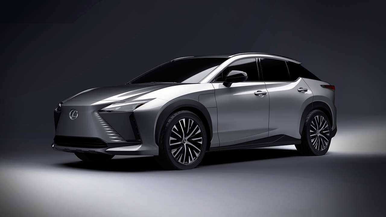Lexus RZ front quarter view