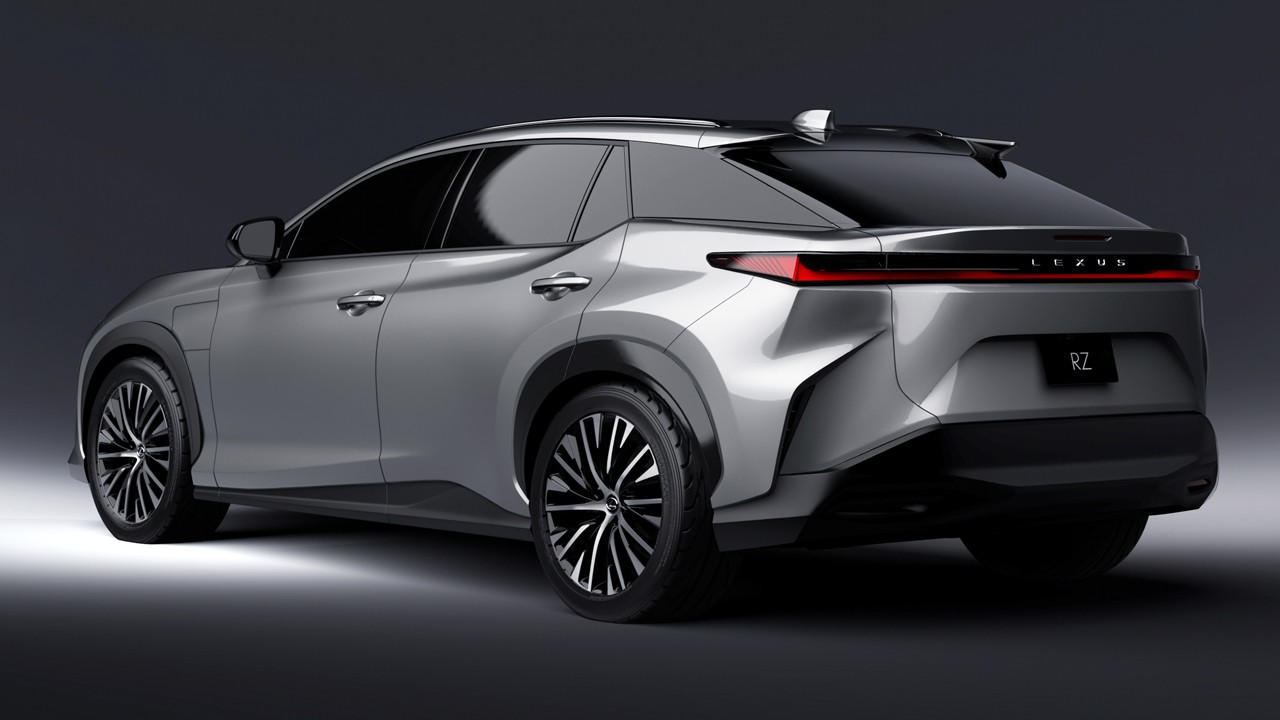 Lexus RZ rear quarter view